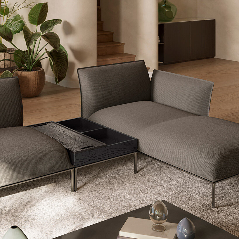 marcel wanders studio references an olive leaf in eufolia sofa for natuzzi  italia