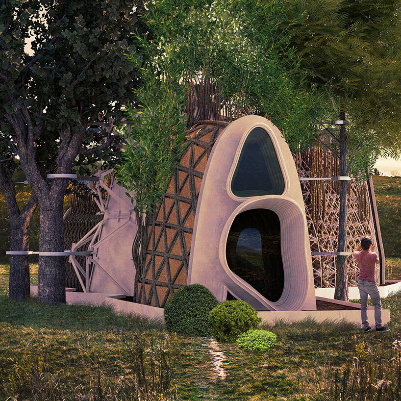 terreform one's home alive proposes a method to grow homes from native trees