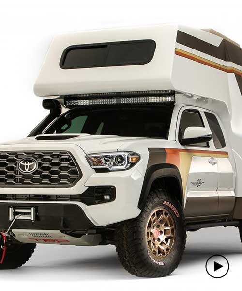 toyota's old-school tacozilla camper fuses downsizing with outdoor adventure