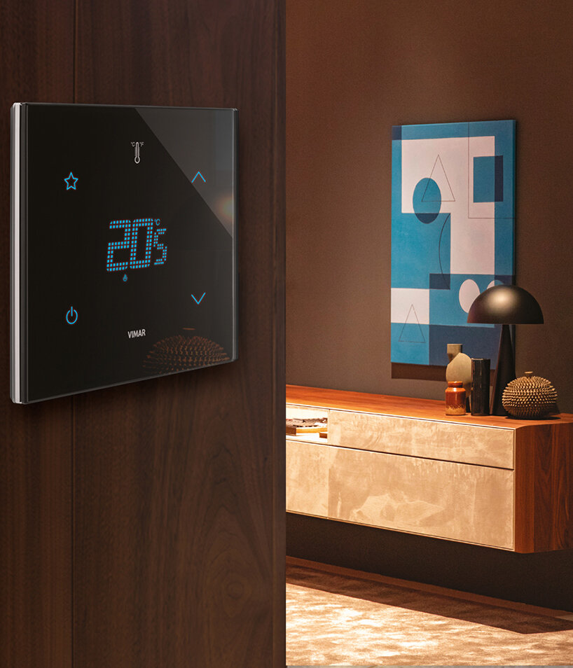 vimar offers touch-free temperature control with eikon tactil device