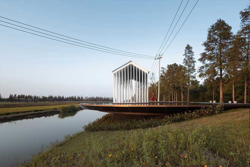 wutopia lab forms dreamy pavilion as a sacred space for everyday people with shared memories
