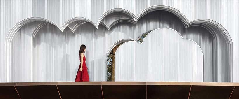 wutopia lab forms dreamy pavilion as a sacred space for everyday people with shared memories