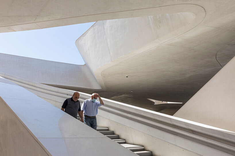 zaha hadid architects transforms dried moat in cyprus into fluid streetscape