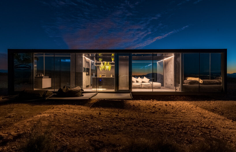 DistrictHive is a self-sufficient capsule hotel located in spain's gorafe desert
