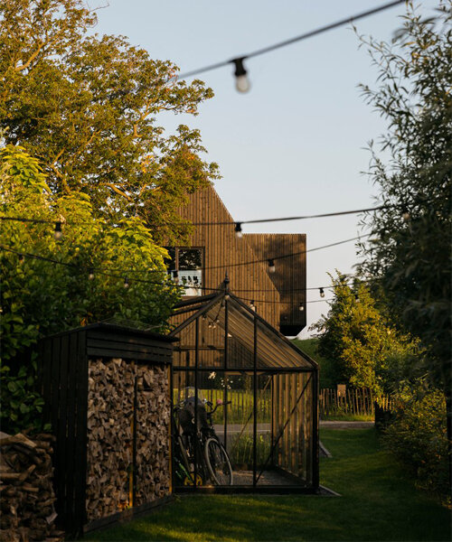 frederik roijé + chris collaris shape dutch residence with a protruding terrace volume