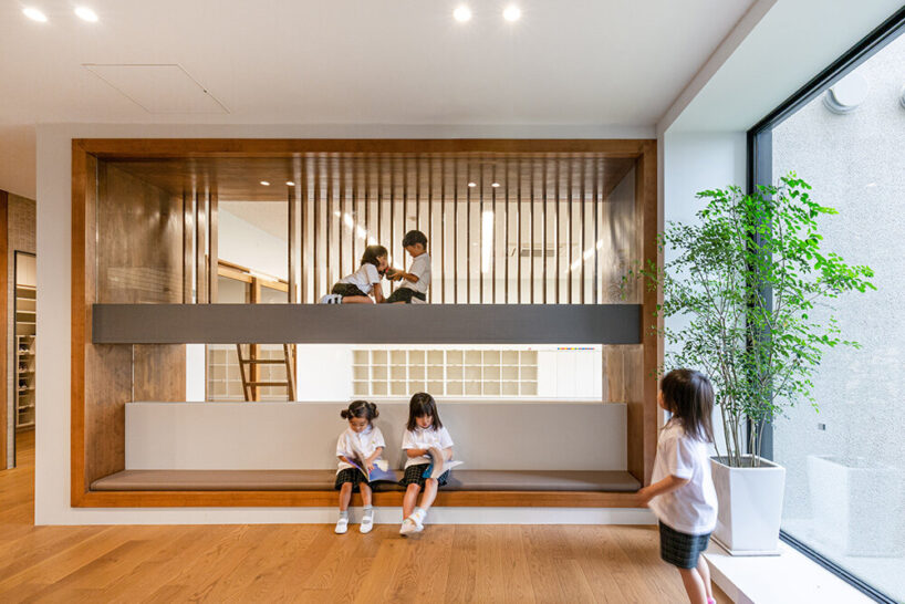 hibinosekkei + youji no shiro's kindergarten teaches through the awakening of five senses