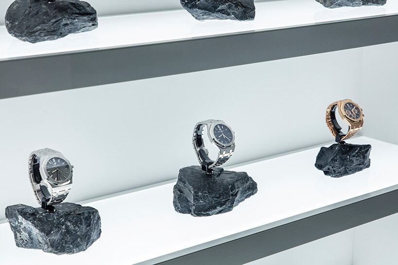 past meets present in kenta nagai's industrially elegant watch store in tokyo