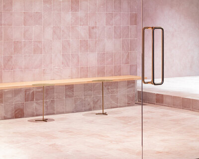 yusuke yoshino architects completes blush-pink hair salon in rural japan