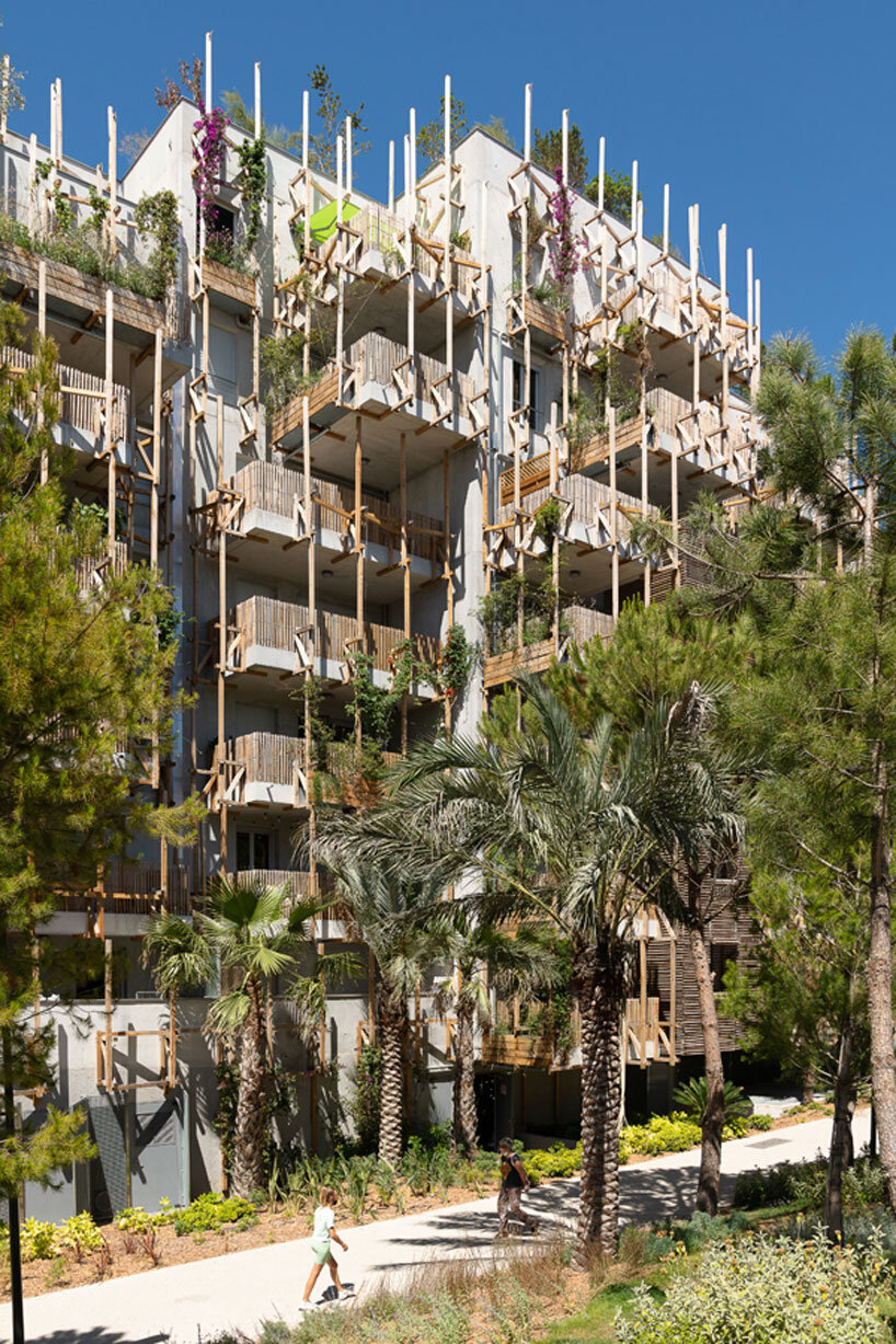 'le ray' neighborhood introduces garden-filled social housing in nice, france