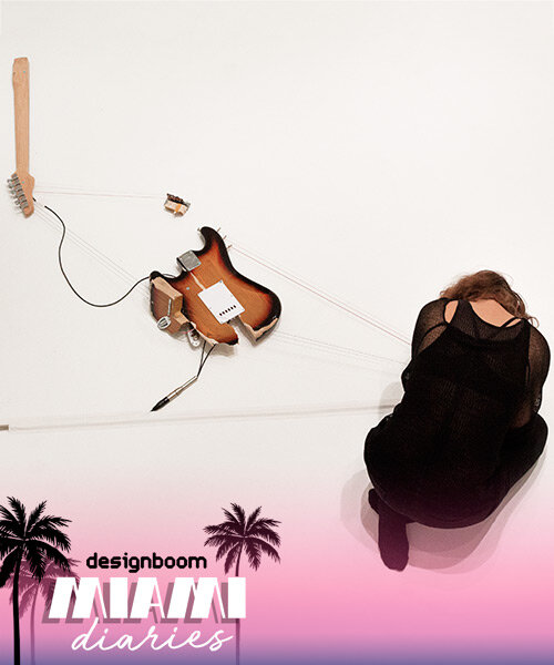 naama tsabar's broken guitars & sound holes transform miami art museum into a playable instrument