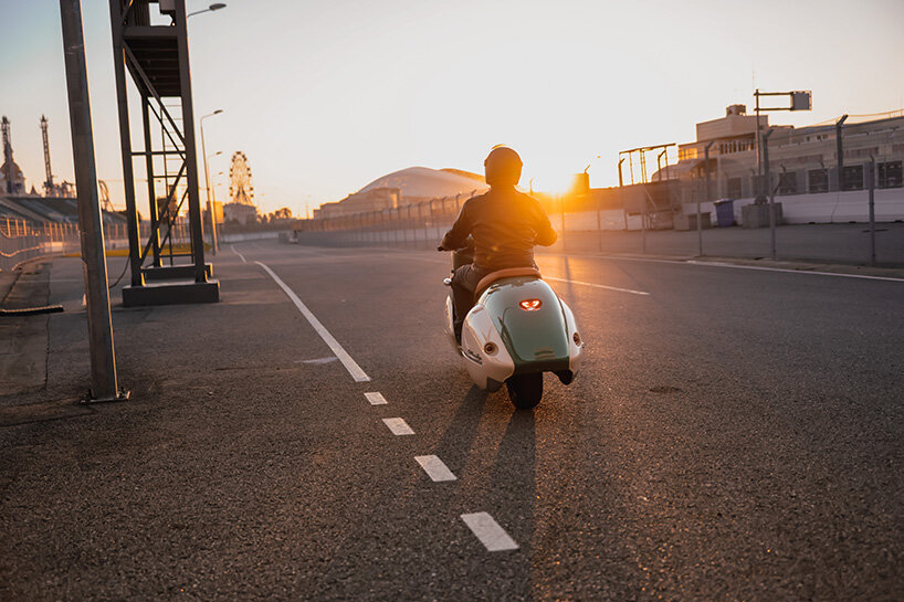 nmoto drives BMW motorcycle into golden age with art deco streamliner kit