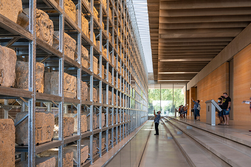 foster + partners opens narbo via, an archeological museum of layered stone