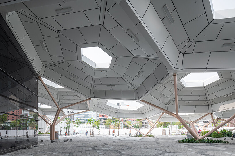 intricate pop music center inspired by the seabed opens its doors in taiwan