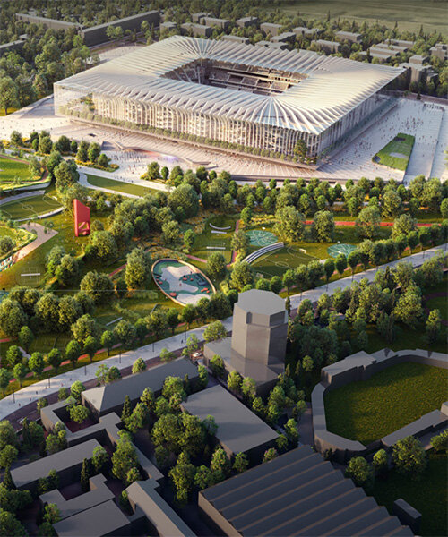 populous' carbon neutral cathedral stadium to replace milan's san siro
