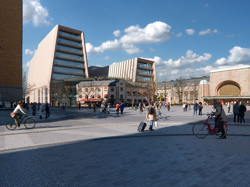 snøhetta unveils winning design of klyyga urban square in helsinki