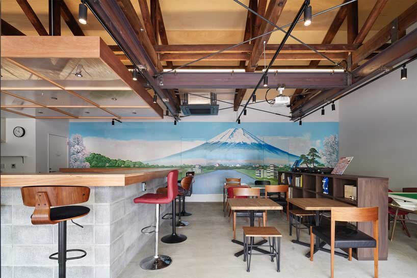 spicy architects + OFDA reactivate mount fuji city with a new café