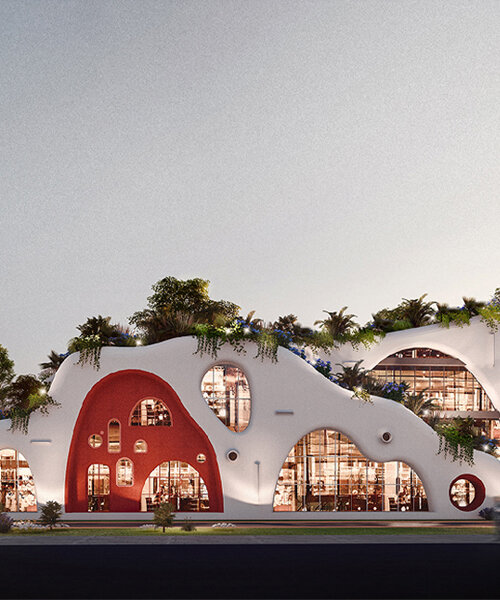 dika proposes free-form kindergarten design in china that plays on slope + elevation