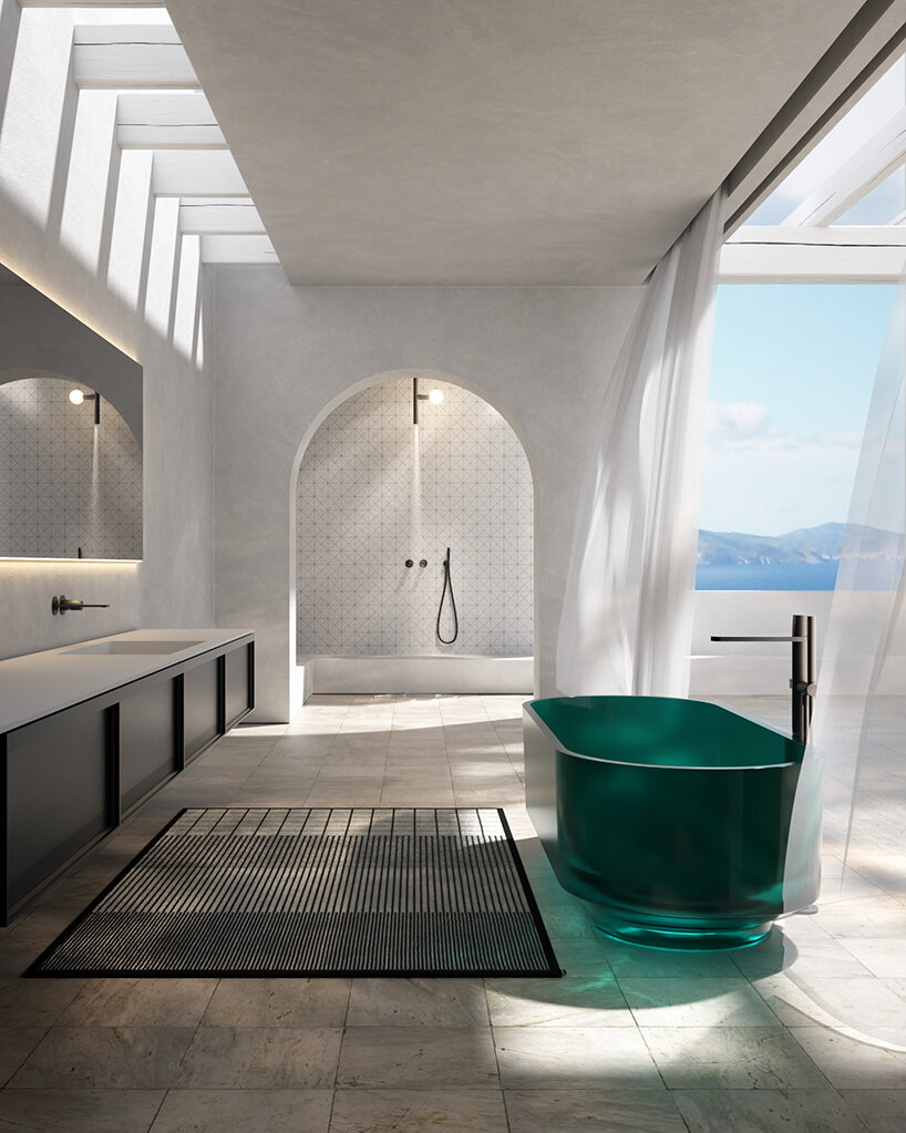 antoniolupi's total-look concept creates bathroom ecosystems of customizable products