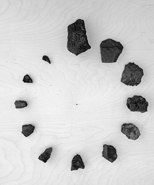 clock made of coal ticks down to climate change in new artwork by reza aliabadi