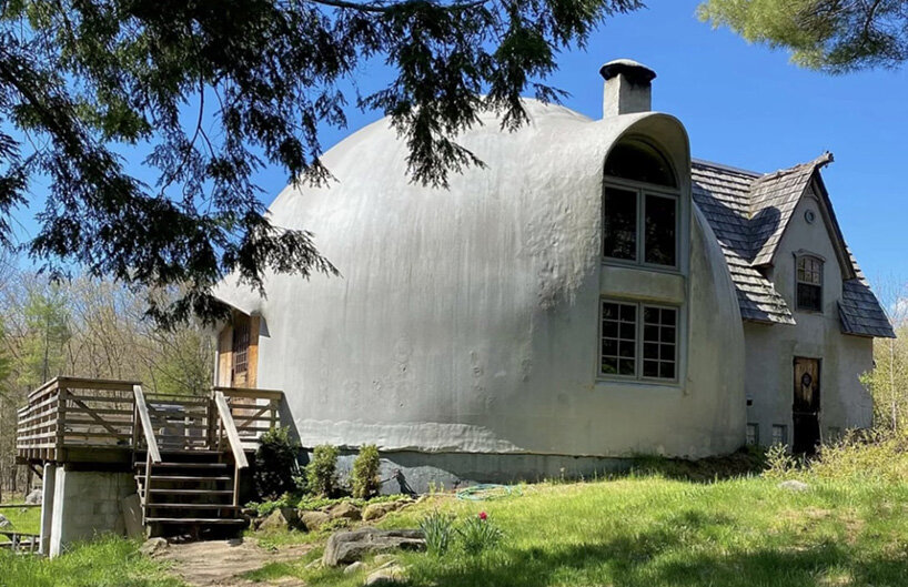 among the woods of coastal maine, an artist's handcrafted dome home is for sale