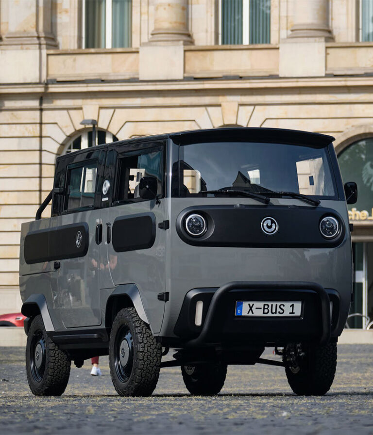 hit the road like a transformer with XBUS the fully electric, modular car