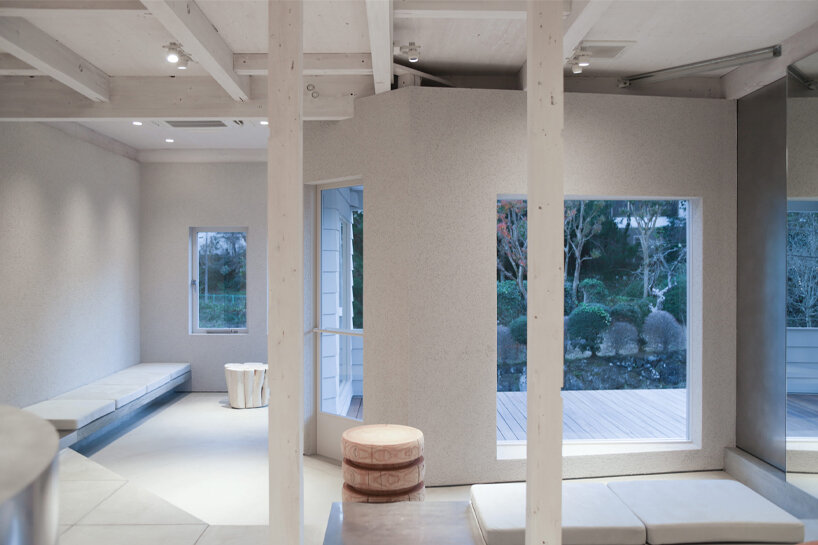 wataru tanabe studio's 48 sqm café in japan is a naturally lit, free-form space