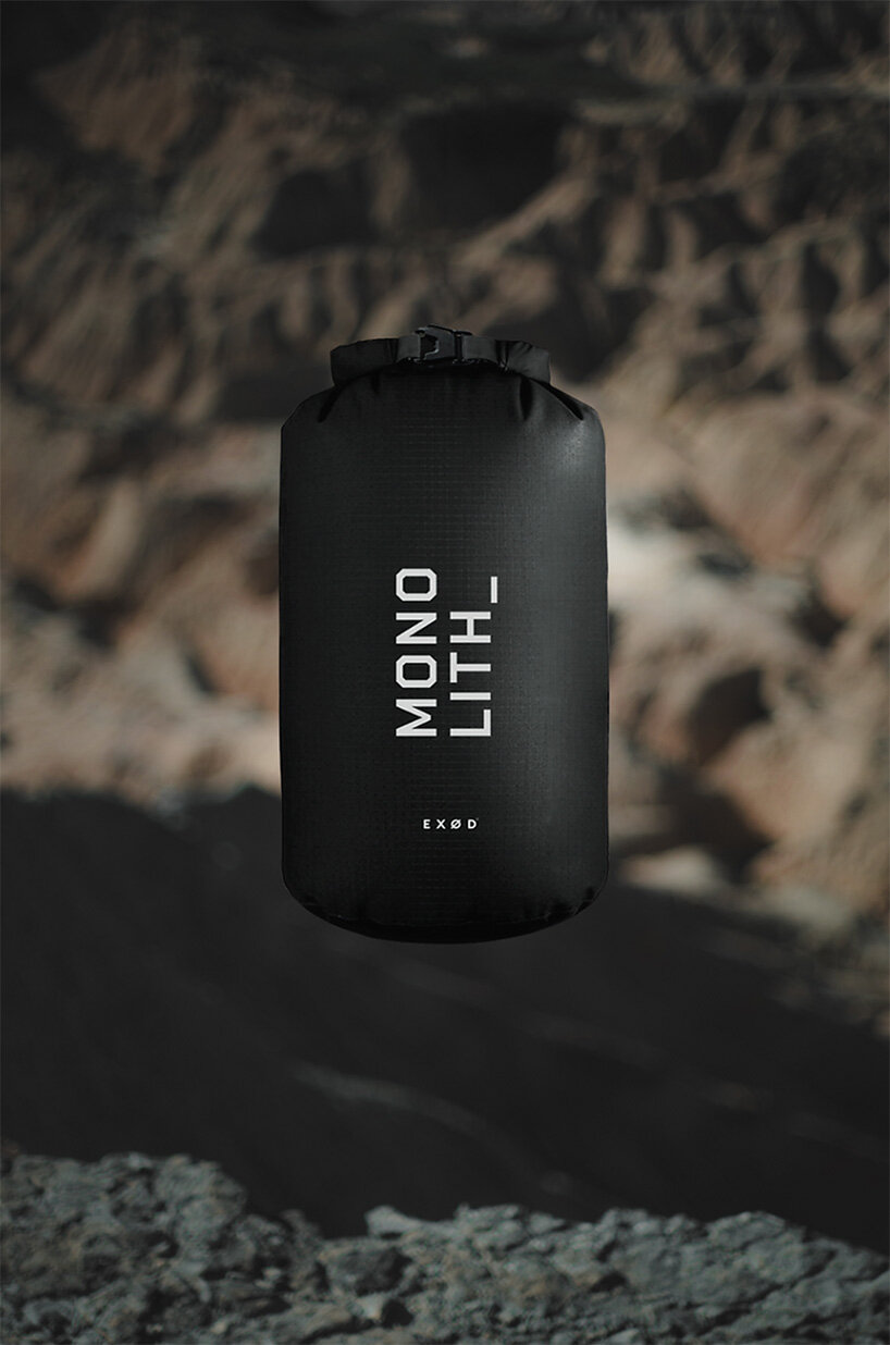 exod's monolith is a one-person hanging inflatable tent