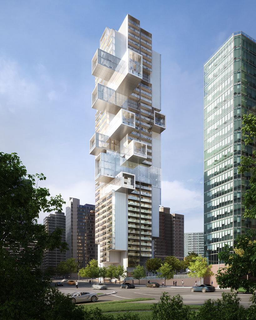vancouver's jenga-like condo tower by büro ole scheeren is underway