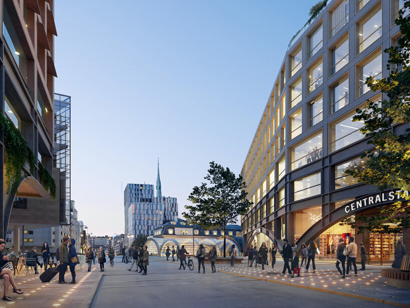 foster + partners unveils winning design of a new stockholm central station