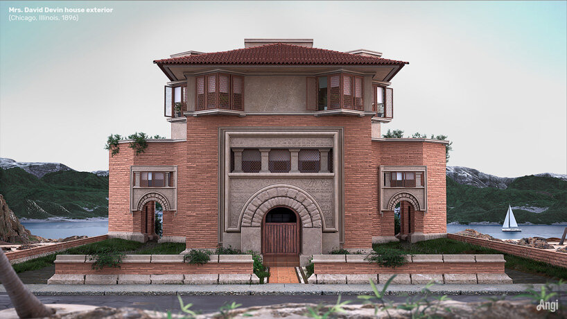 three frank lloyd wright unbuilt houses are brought to life as digital reconstructions