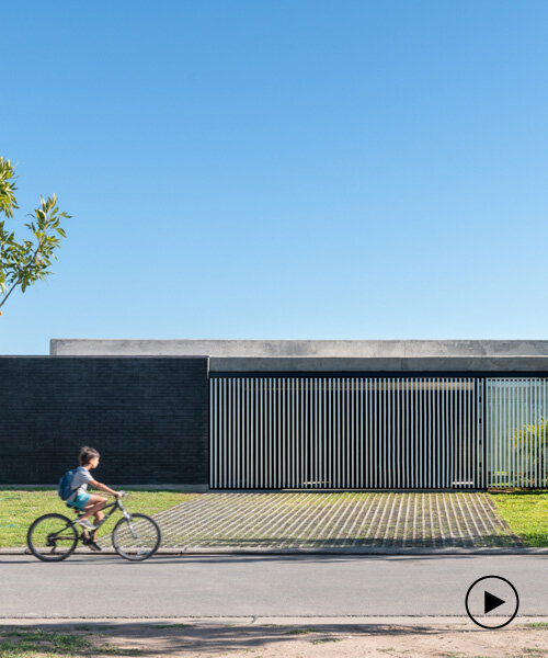 aluminum screens offer privacy and openness for house JC in argentina