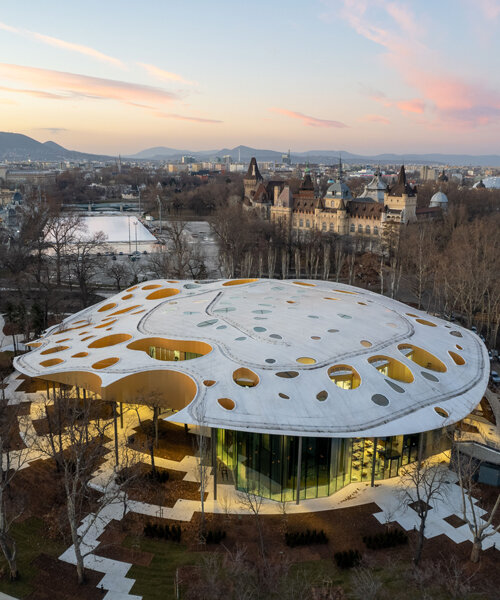 sou fujimoto tops 'house of music' in budapest with perforated roof canopy