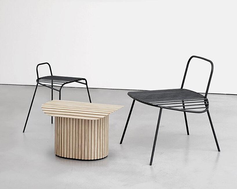 studio HHID introduces furniture set inspired by vegetal graphics