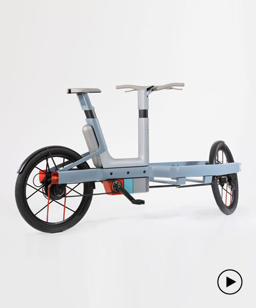 this lightweight cargo bike runs purely on a hydrogen battery