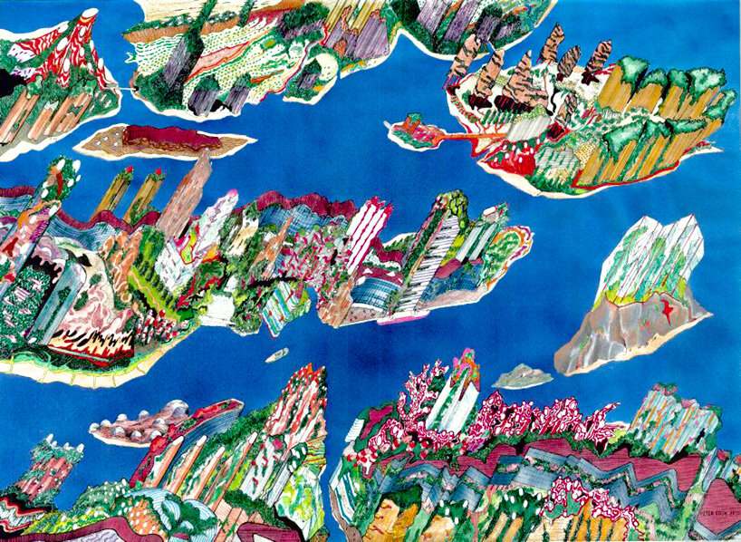 archigram founder peter cook exhibits his latest 'city landscapes' at denmark's louisiana