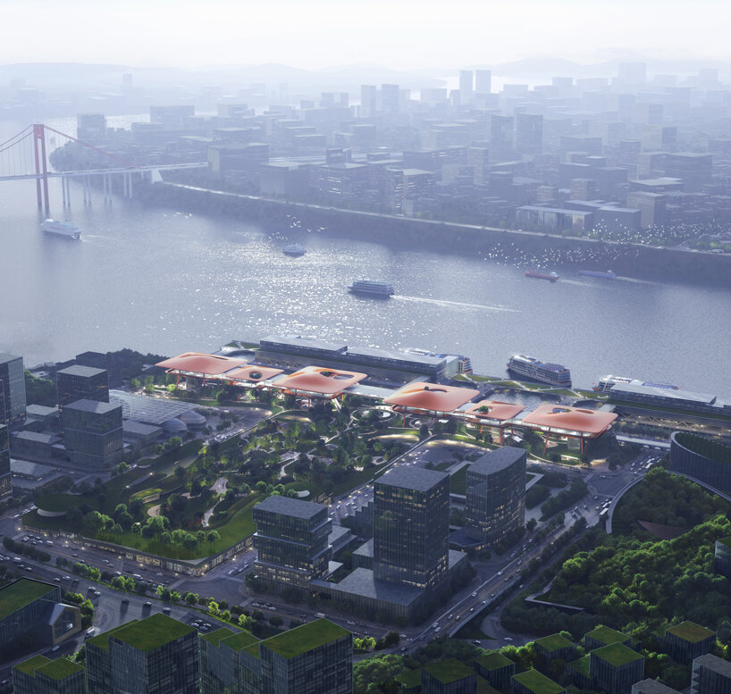 MAD architects wins competition for the design of an international cruise terminal in chongqing
