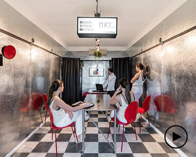 estudio BNAA uses magnets to create an adaptable commercial space in argentina