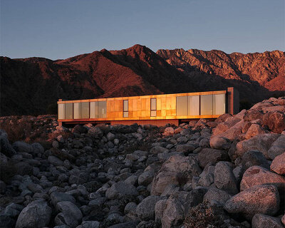 geometric palm springs residence by woods + dangaran celebrates desert modernism