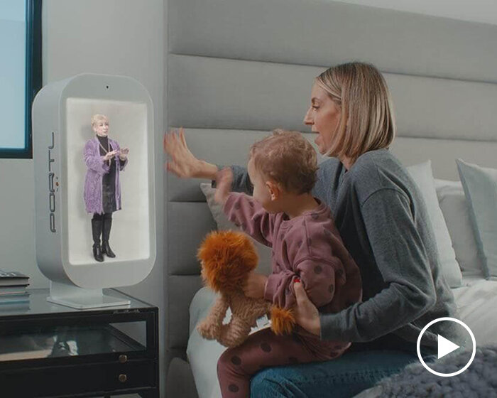 this hologram-in-a-box offers a portal to the metaverse