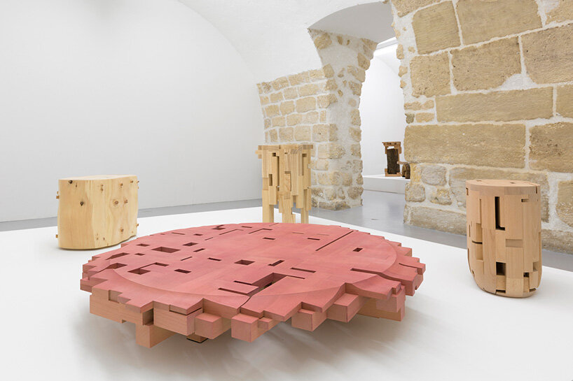 sho ota highlights the quality of wood grain, as if he listened to the material