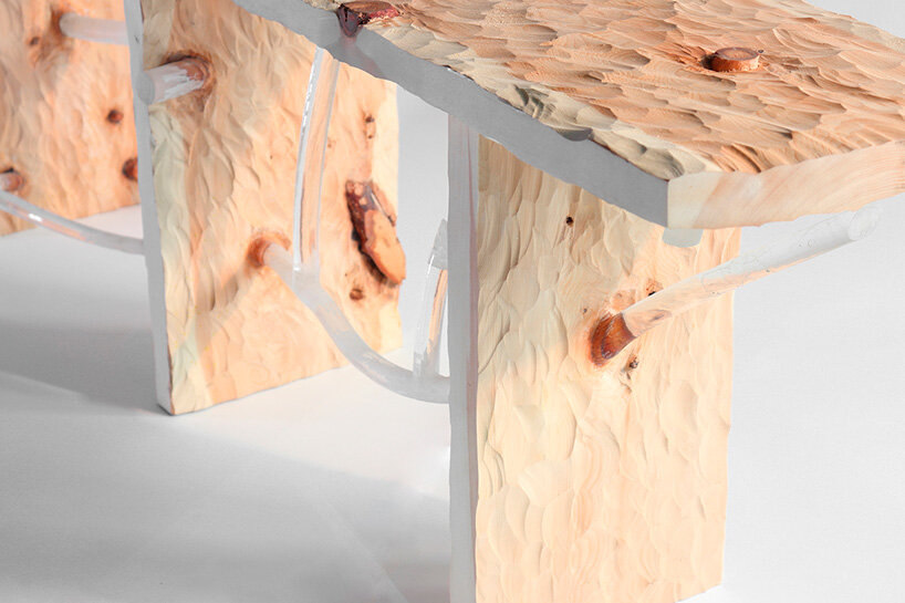 sho ota highlights the quality of wood grain, as if he listened to the material