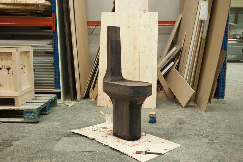 sho ota highlights the quality of wood grain, as if he listened to the material