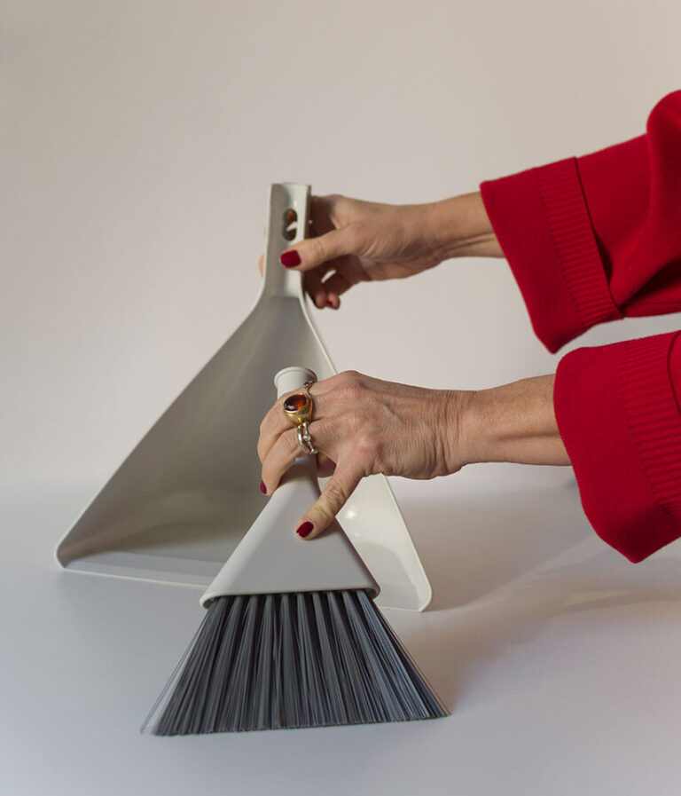 get swept off your feet by studio irvine's dustpan & broom set for MUJI