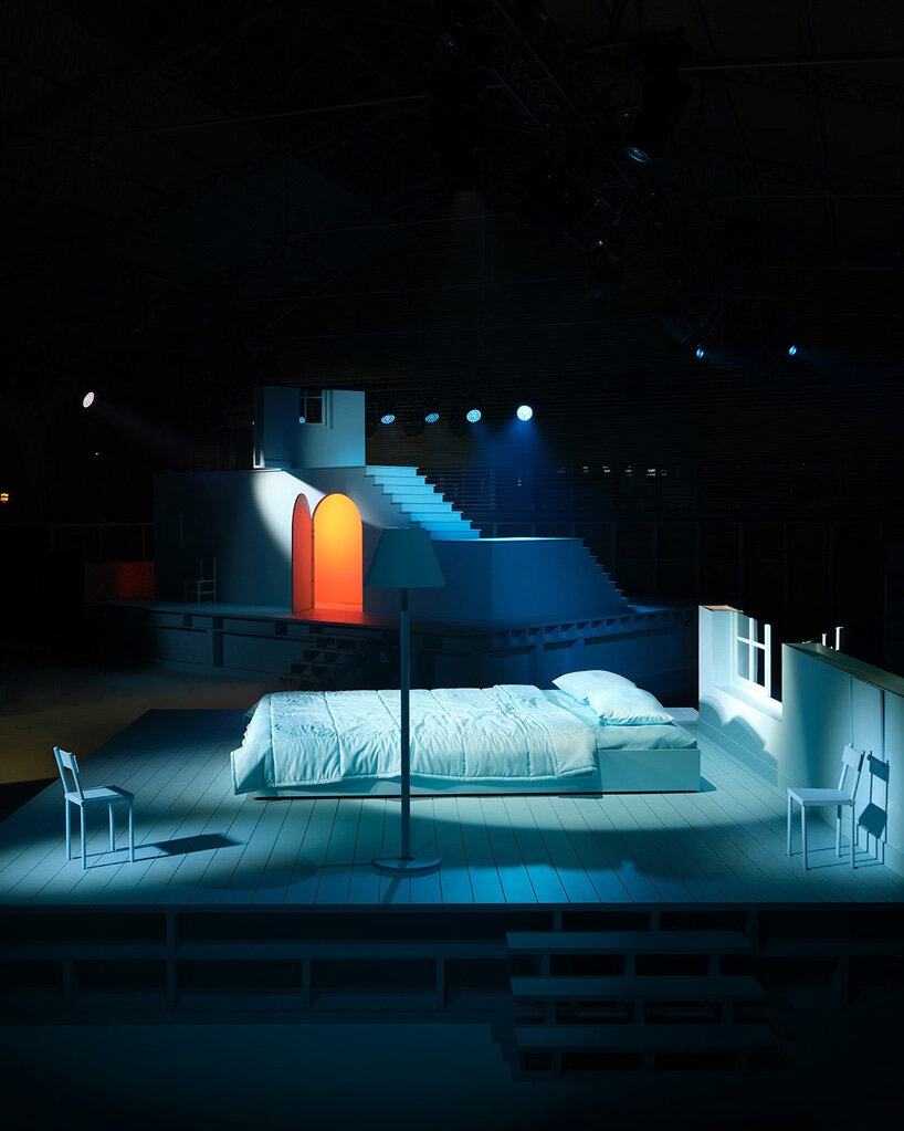 virgil abloh's last louis vuitton show was staged within a wondrous sky blue  'dreamhouse
