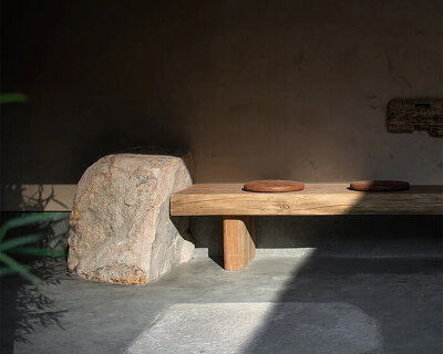 imbued with warm tones, this restaurant and store hub in china reflects 'antique' living