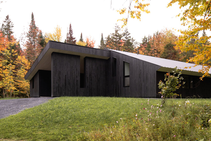nicholas francoeur completes sleek country home with work studios in quebec