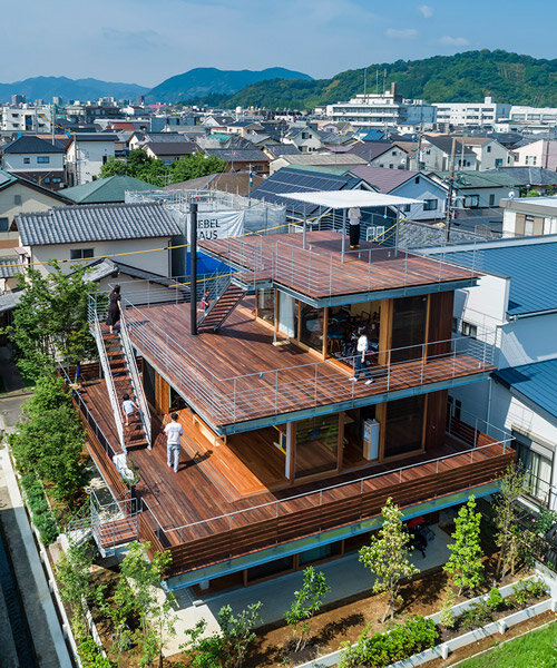 tezuka architects optimizes views of mount fuji from its terraced 'castle house'