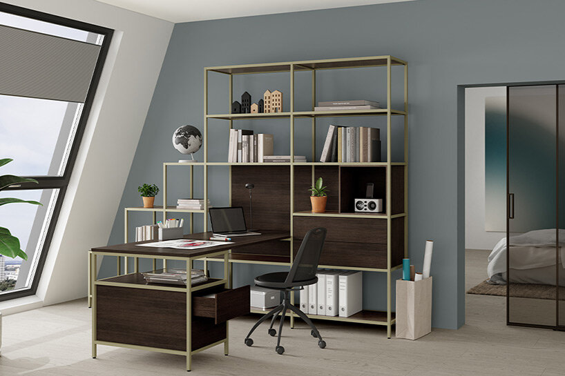 modular shelving 'creo' by raumplus makes tidying up flexibly stylish