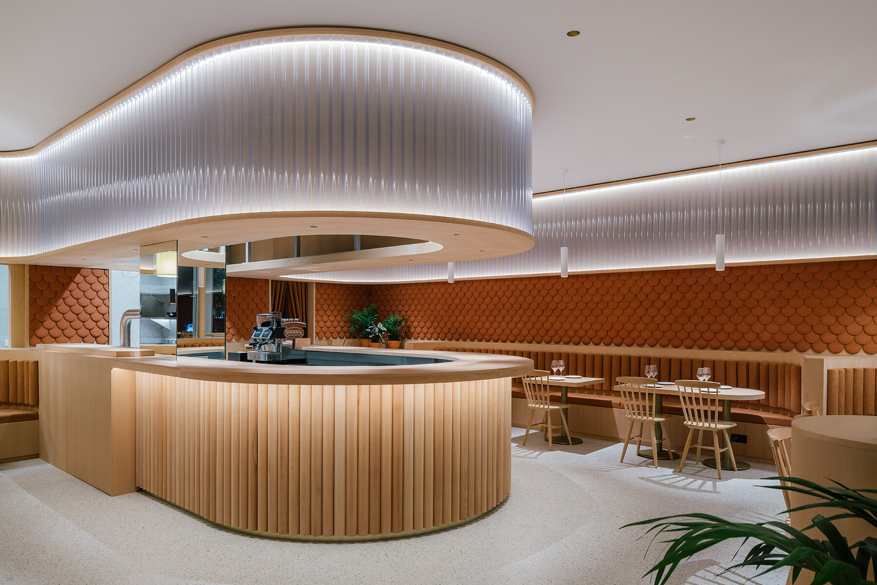 Eco-Jin Restaurant Concept Room: diseño sostenible y modernidad en un  espacio reducido