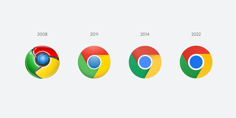 new google chrome icon reveals flatter look and finer proportions